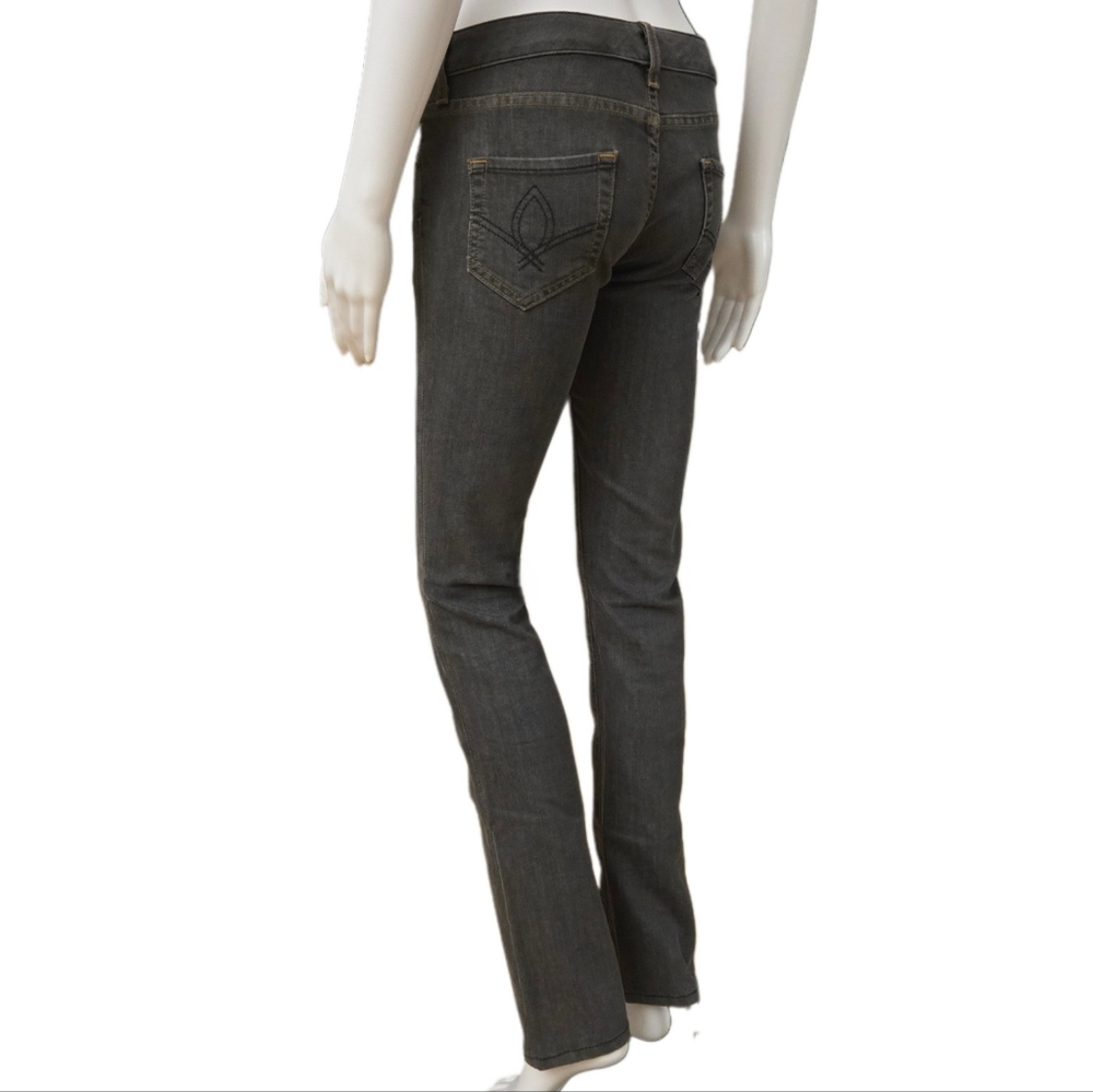 EVER Designer Faded Black Wash "Marseille" Straight Jean Sz 25 DISCONTINUED RARE